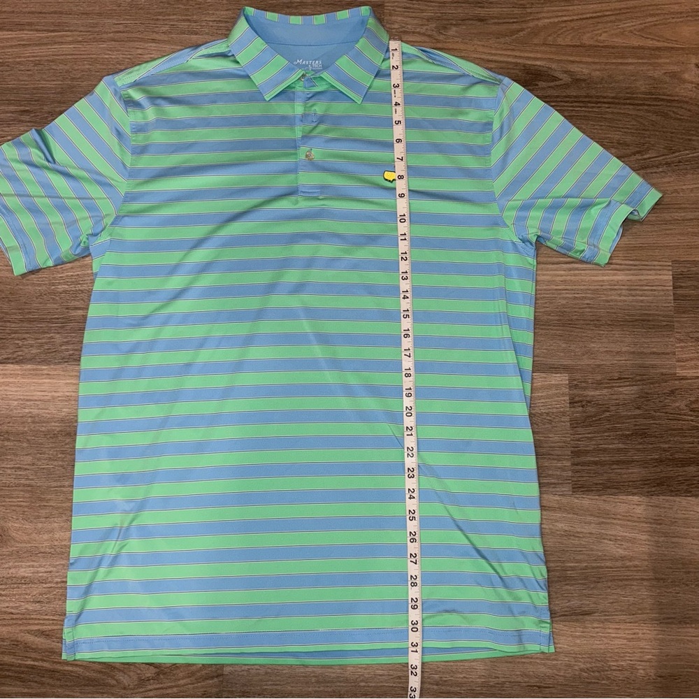 Masters Tech Performance Blue/Green Striped Men’s… - image 5